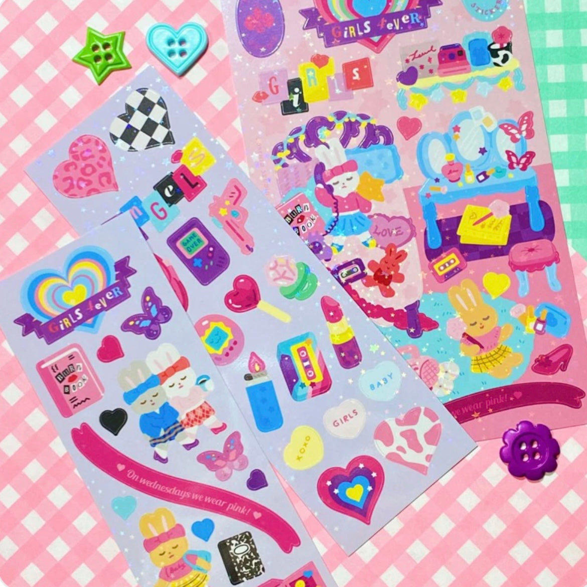Orchid Studio Girls 4 Ever Sticker Sheet