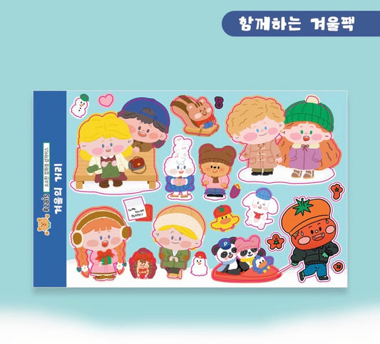 Shop Zais Winter Fun Sticker Sheet - Dandy Mail