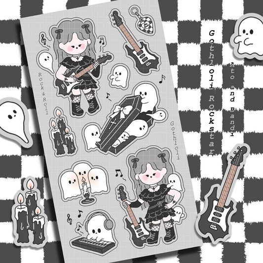 Ato and Bandi Gothloli Rockstar Sticker Sheet - Dandy Mail