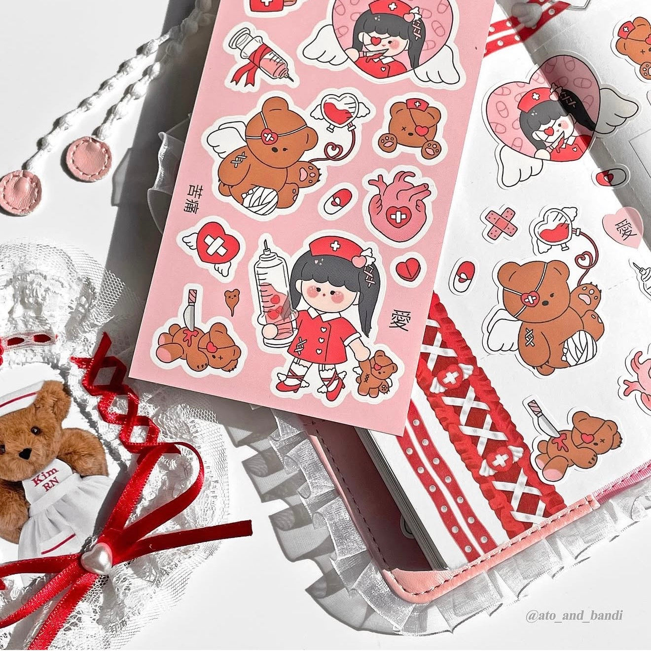 Ato and Bandi Love Cure Sticker Sheet - Dandy Mail