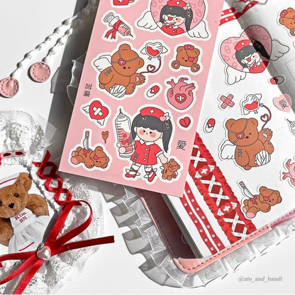 Ato and Bandi Love Cure Sticker Sheet - Dandy Mail