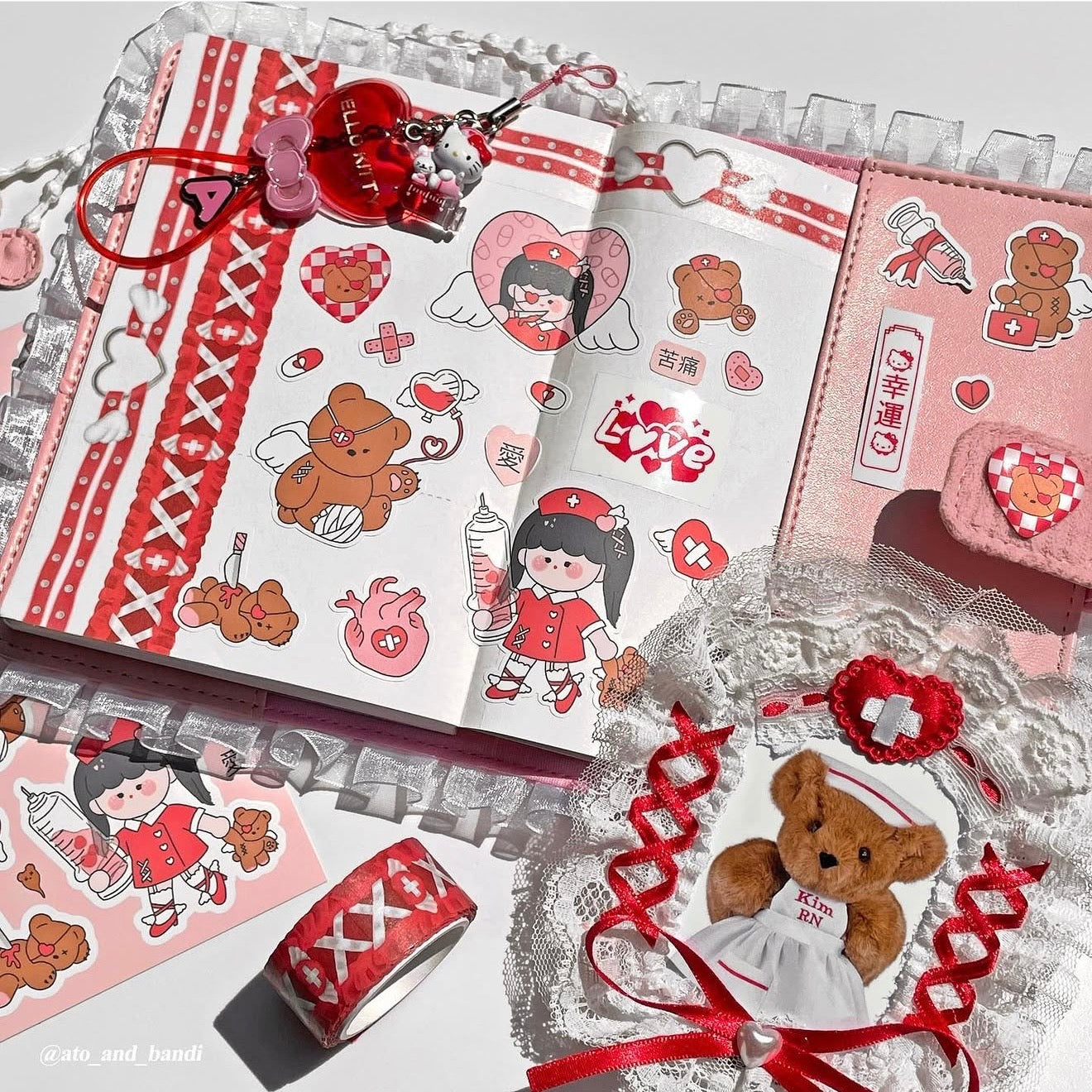 Ato and Bandi Love Cure Sticker Sheet - Dandy Mail