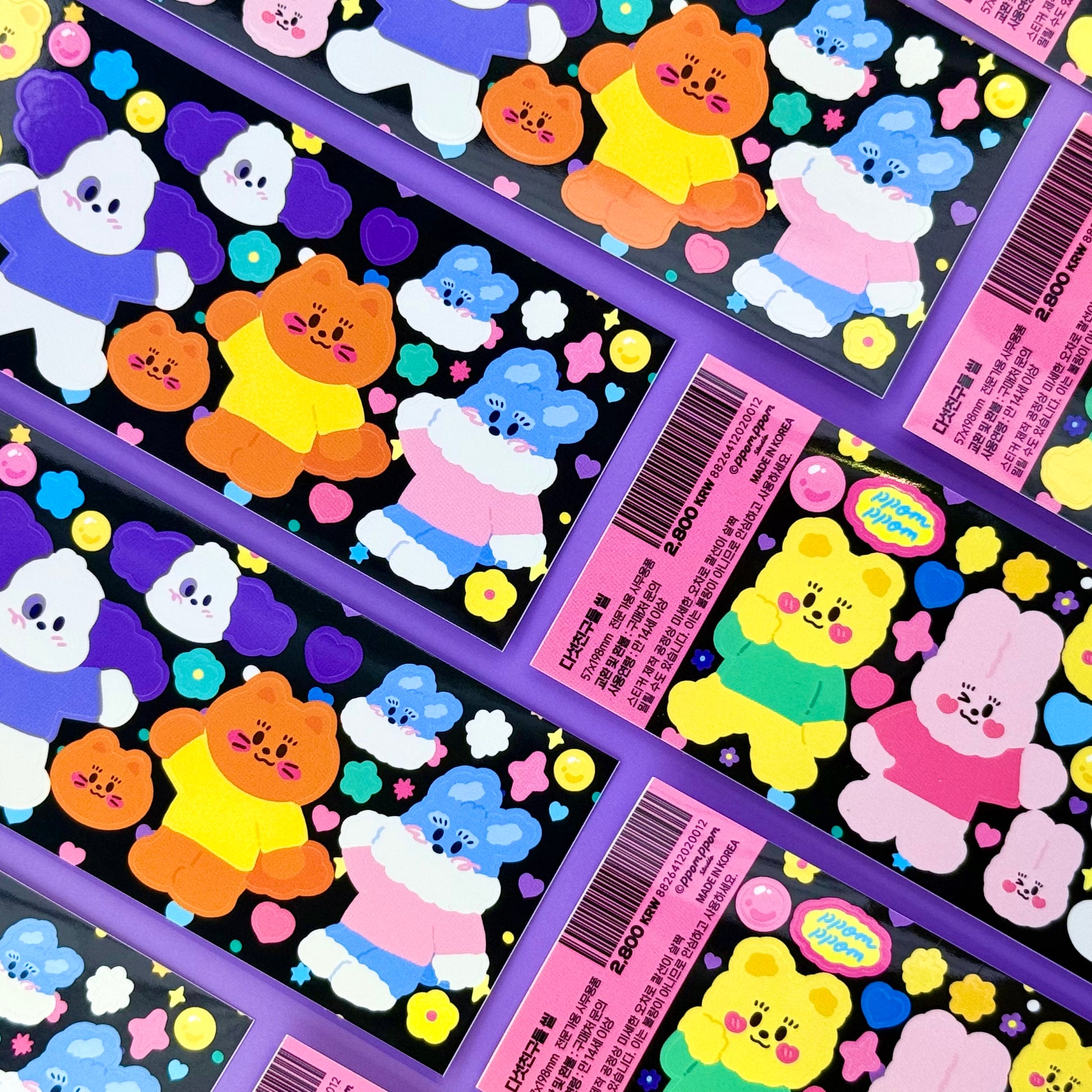 Ppomppom Studio Pals Sticker Sheet - Dandy Mail