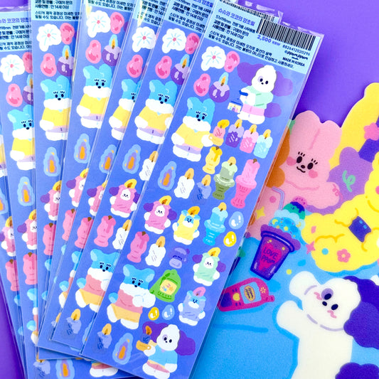 Ppomppom Studio Candles Sticker Sheet - Dandy Mail