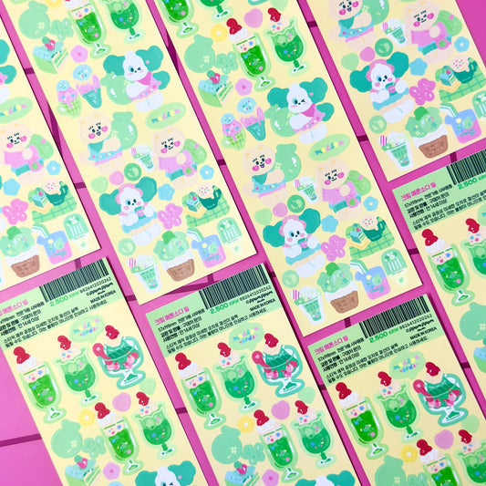 Ppomppom Studio Melon Soda Sticker Sheet - Dandy Mail
