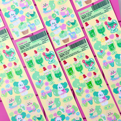 Ppomppom Studio Melon Soda Sticker Sheet - Dandy Mail