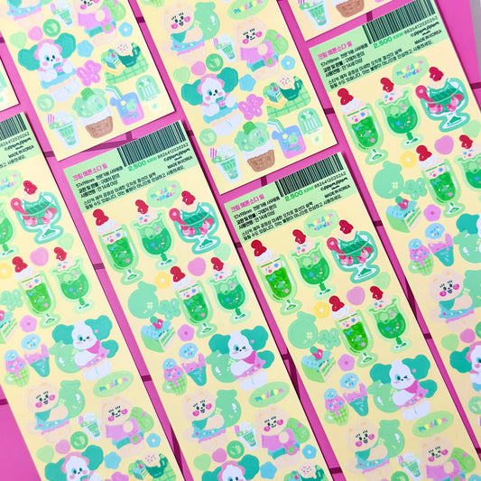 Ppomppom Studio Melon Soda Sticker Sheet - Dandy Mail