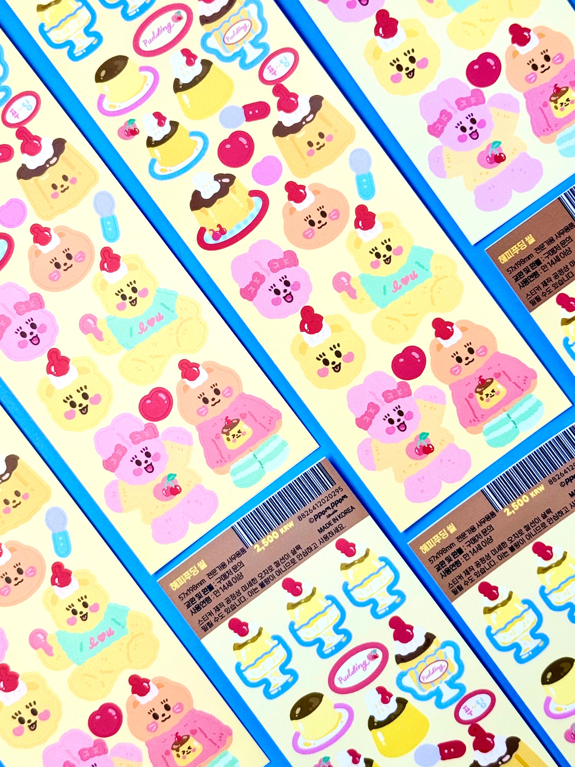 Ppomppom Studio Pudding Sticker Sheet - Dandy Mail