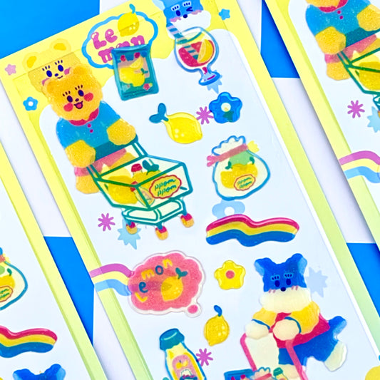 Ppomppom Studio Lemon Sticker Sheet - Dandy Mail