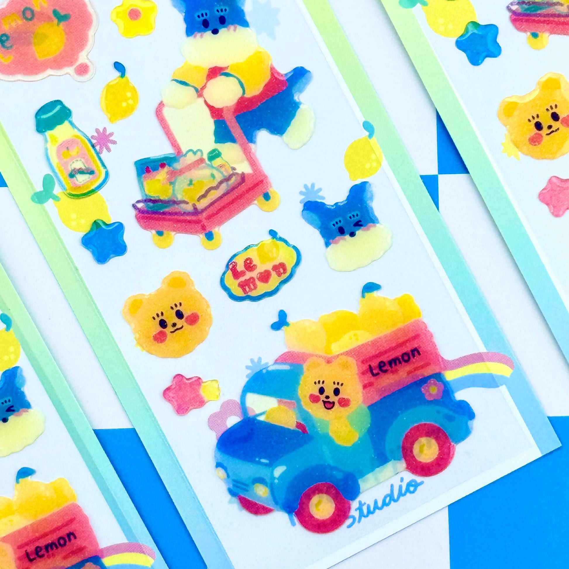 Ppomppom Studio Lemon Sticker Sheet - Dandy Mail
