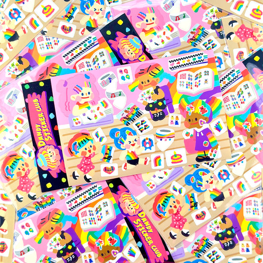 Dandy Mail x Dinga Mart Sticker Club Sheet - Dandy Mail