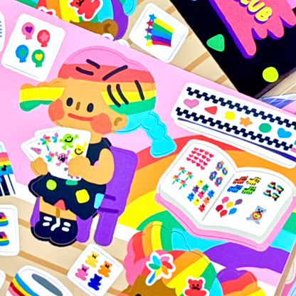 Dandy Mail x Dinga Mart Sticker Club Sheet - Dandy Mail