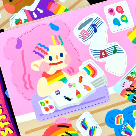 Dandy Mail x Dinga Mart Sticker Club Sheet - Dandy Mail