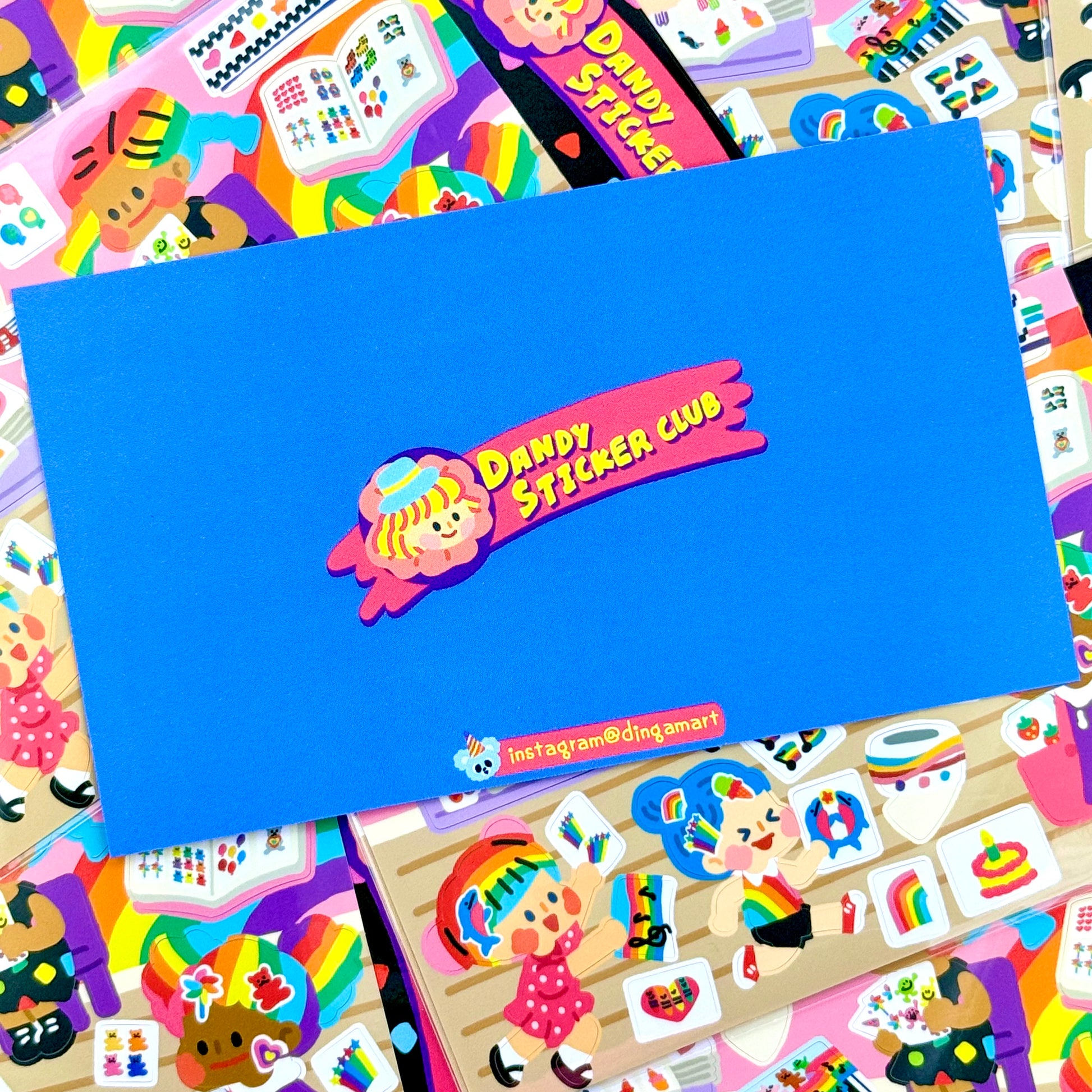 Dandy Mail x Dinga Mart Sticker Club Sheet - Dandy Mail