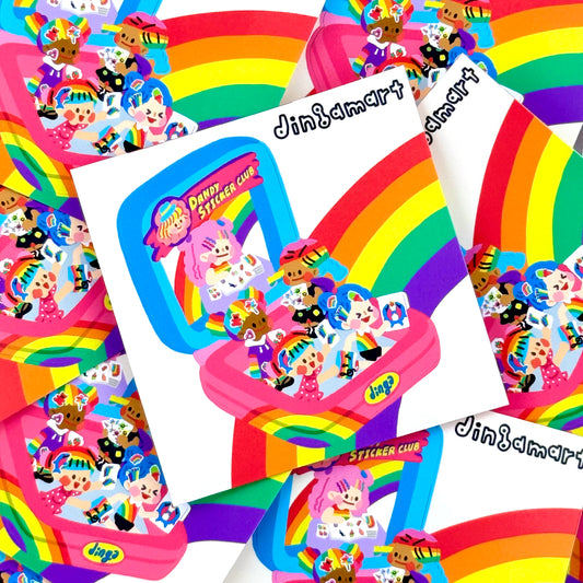 Dandy Mail x Dinga Mart Sticker Club Pocket Sheet - Dandy Mail