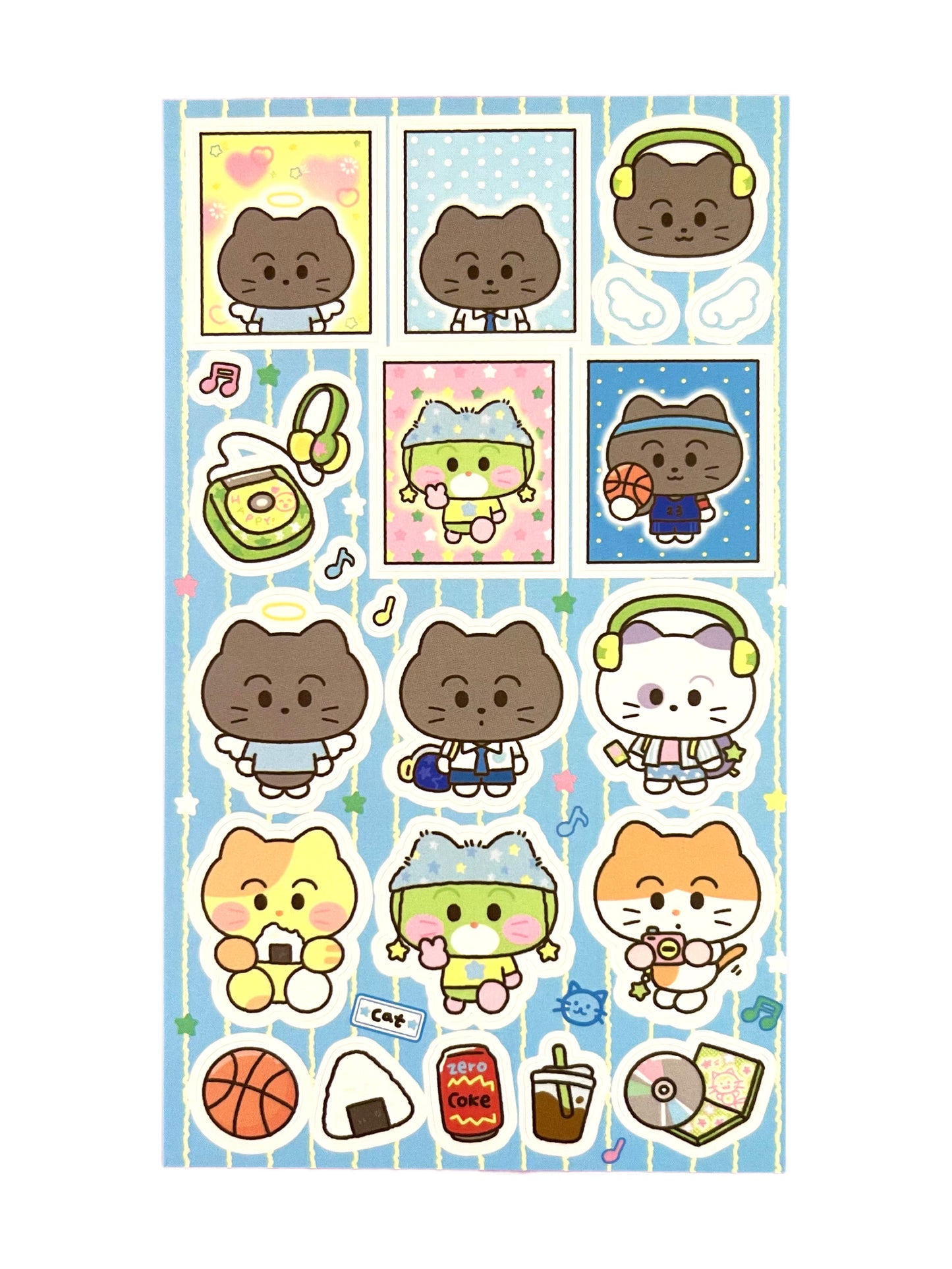 Ppomppom Studio Cat Student Sticker Sheet - Dandy Mail