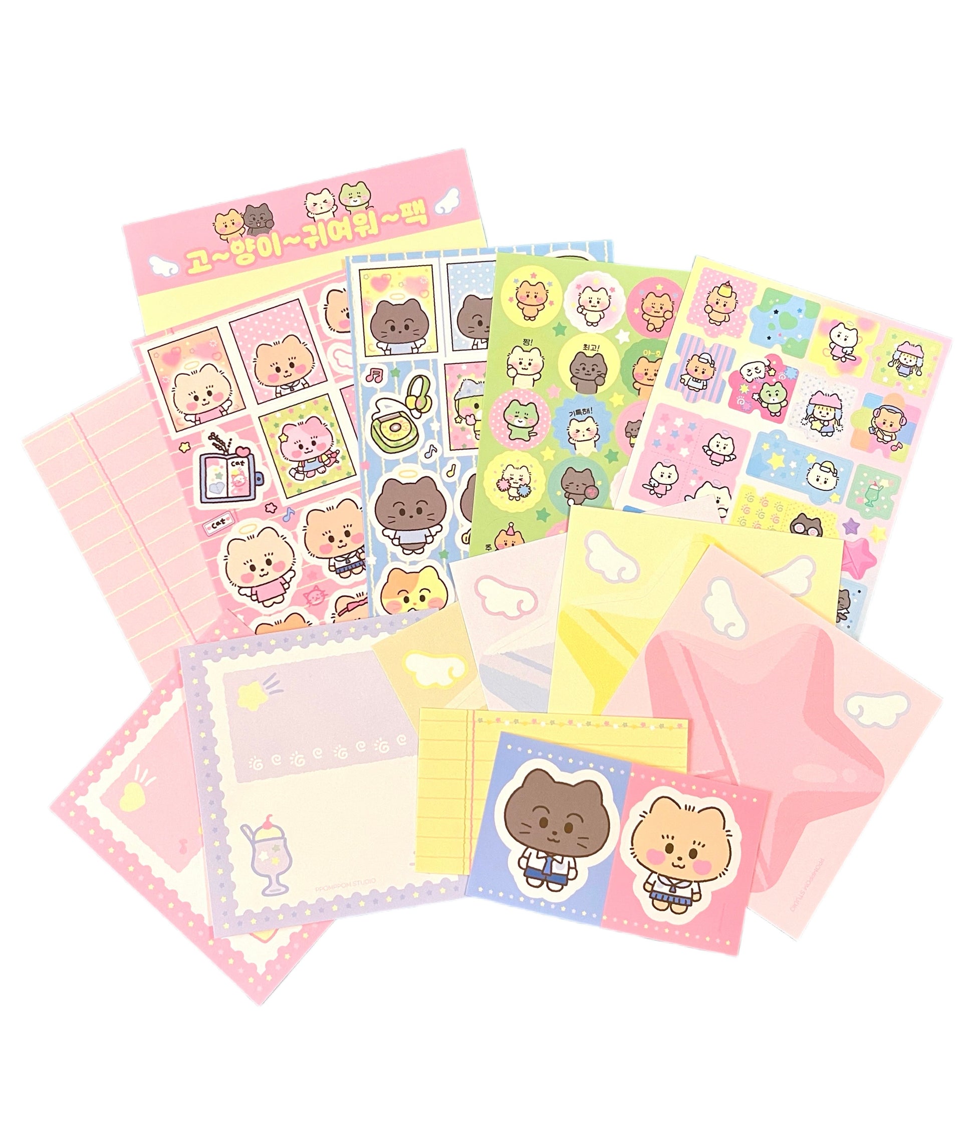 Ppomppom Studio School Cat Pack - Dandy Mail