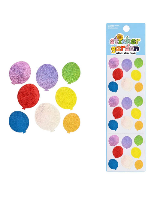 Sticker Garden Sparkly Balloons Sticker Sheet - Dandy Mail