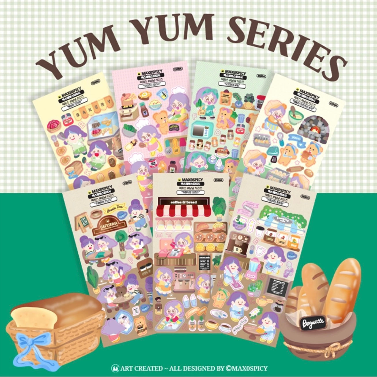 Max0Spicy Yum Yum Series Sticker Sheet