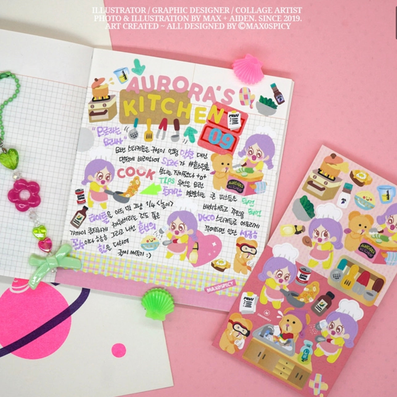 Max0Spicy Yum Yum Series Sticker Sheet