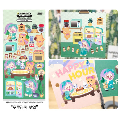 Max0Spicy Yum Yum Series Sticker Sheet