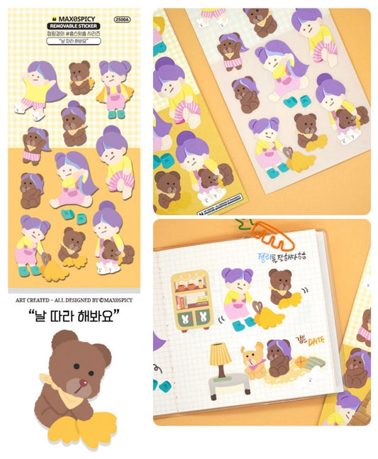 Max0Spicy Hair Care Sticker Sheet