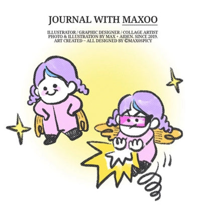 Max0Spicy Space Star Sticker Sheet