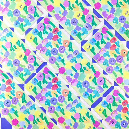 Max0Spicy Smiling Flowers Sticker Sheet