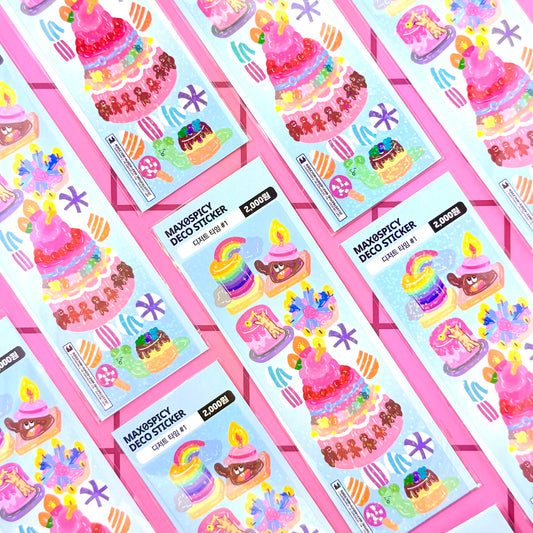 Max0Spicy Dessert Time Sticker Sheet