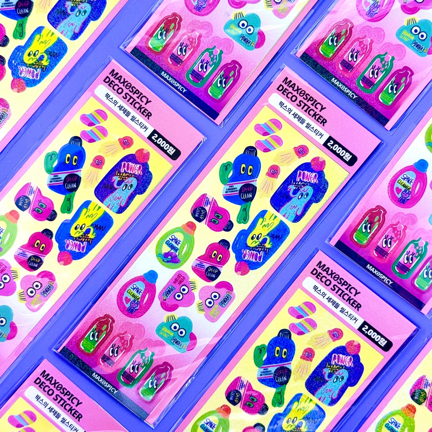Max0Spicy Detergents Sticker Sheet