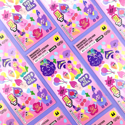 Max0Spicy Pink Sticker Sheet