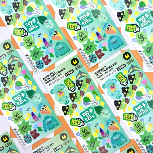 Max0Spicy Mint Sticker Sheet