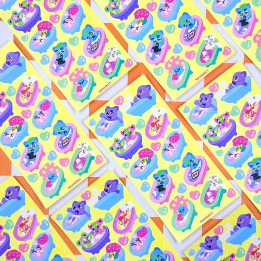 Max0Spicy Bathtub Fun Sticker Sheet