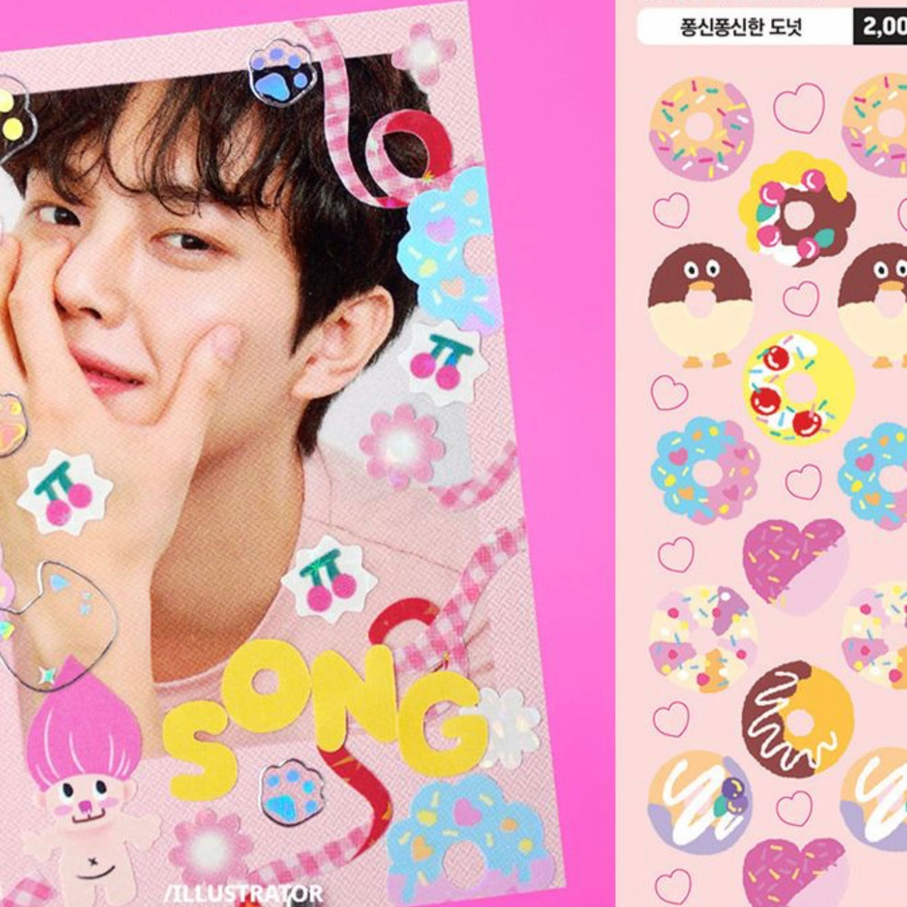 Max0Spicy Donut Fun Sticker Sheet