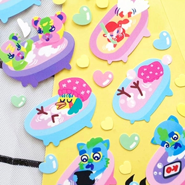 Max0Spicy Bathtub Fun Sticker Sheet
