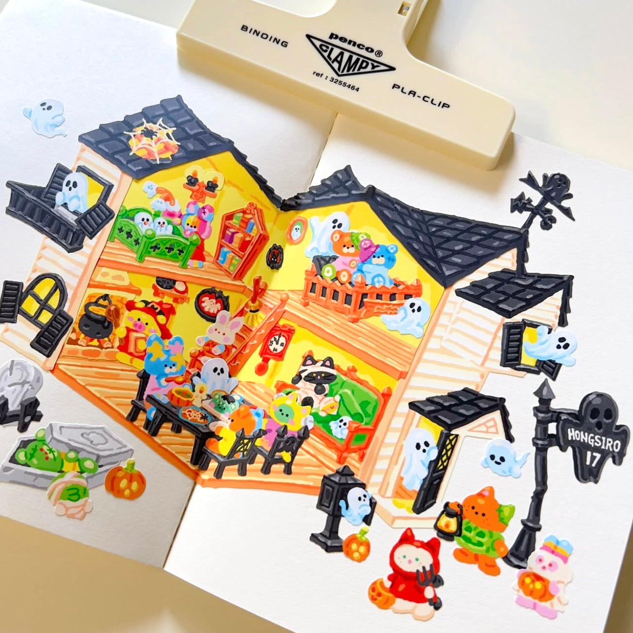 Hongsi Fantasy Haunted House Sticker Pack