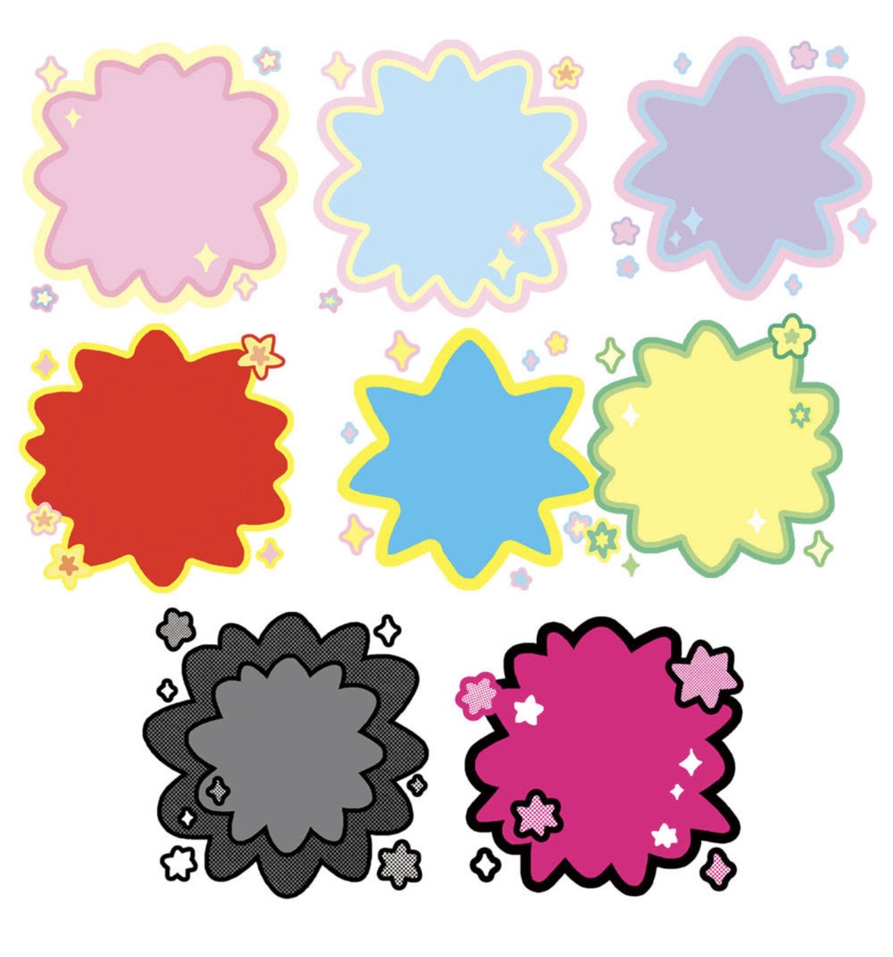 Leenahoo Deco Star Memo Sticker Pack - Dandy Mail