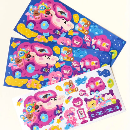 Hongsi Fantasy Counting Sheep Sticker Sheet