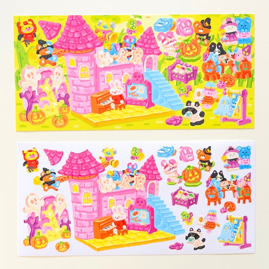 Hongsi Fantasy Halloween Castle Sticker Sheet