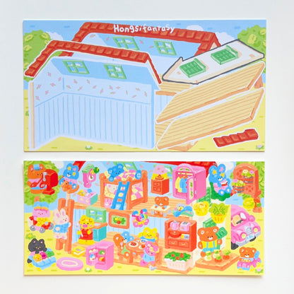Hongsi Fantasy Cozy Home Sticker Sheet