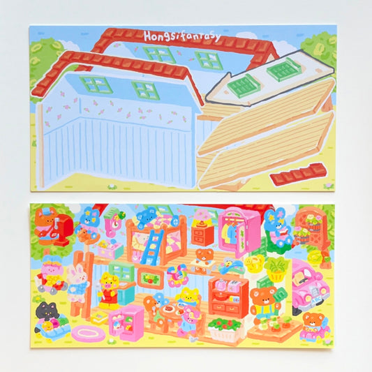 Hongsi Fantasy Cozy Home Sticker Sheet