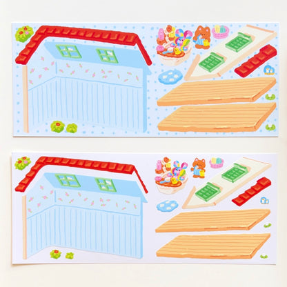 Hongsi Fantasy Cozy Home Sticker Sheet