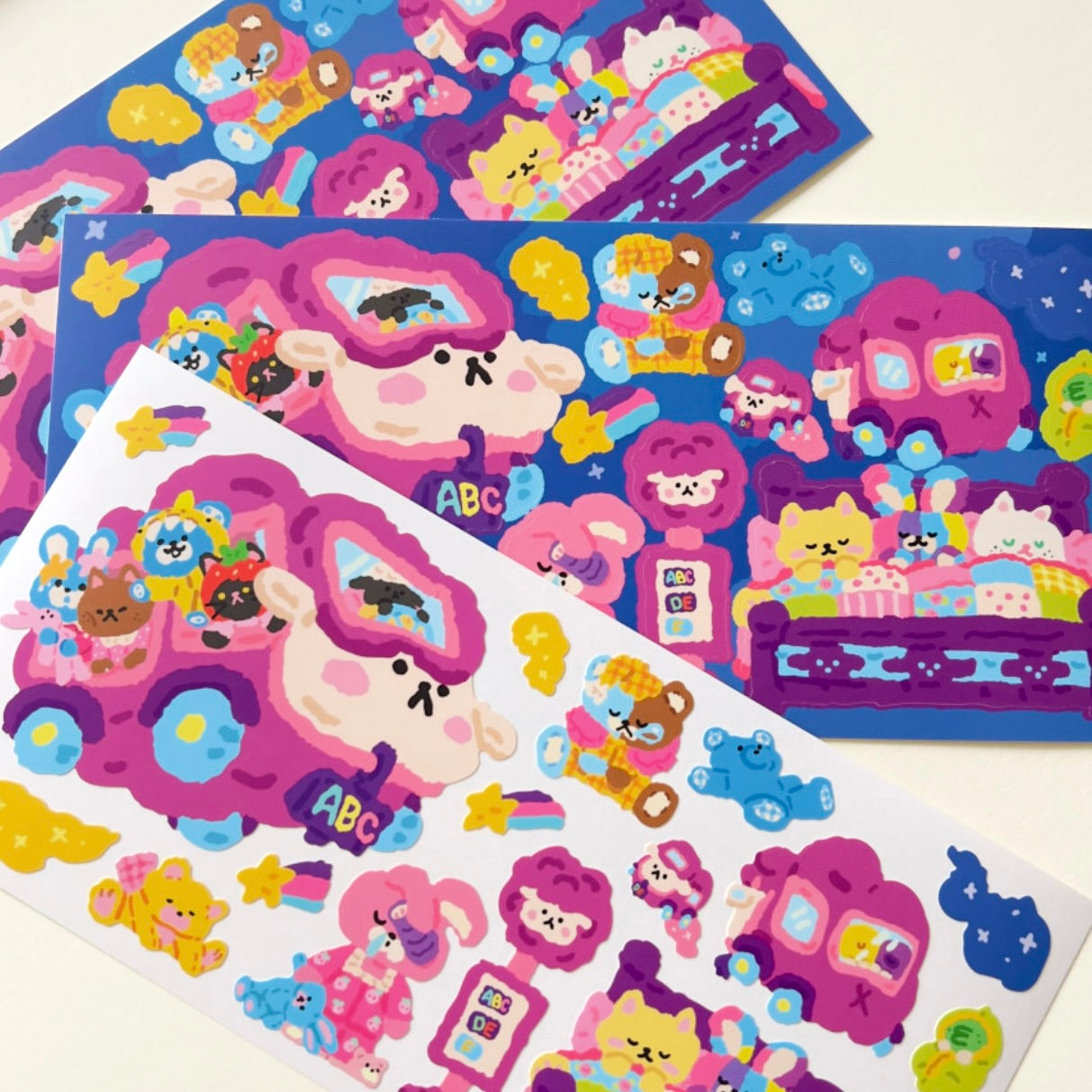 Hongsi Fantasy Counting Sheep Sticker Sheet
