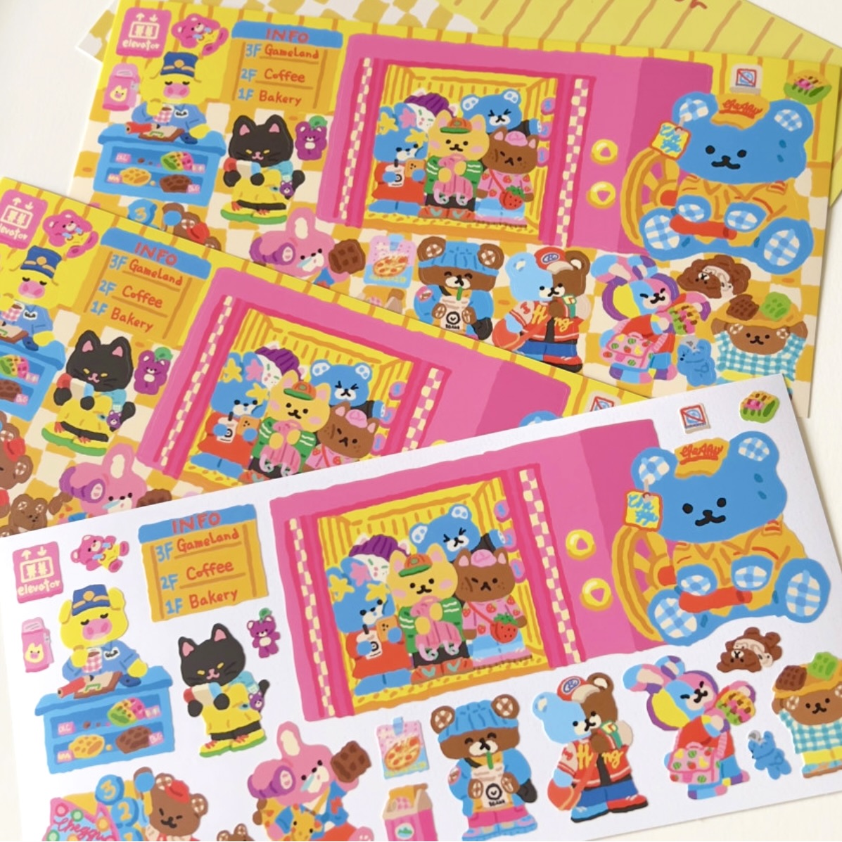 Hongsi Fantasy Elevator Sticker Sheet