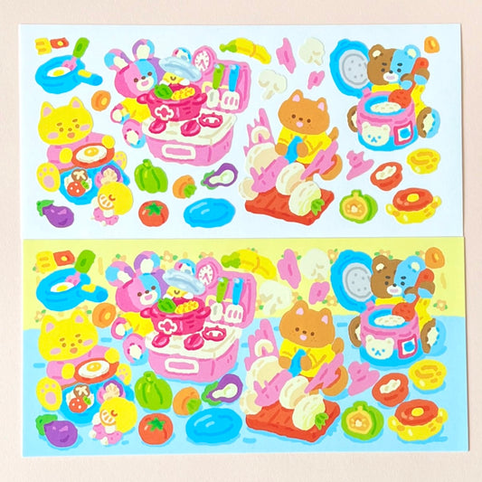 Hongsi Fantasy Family Meal Sticker Sheet