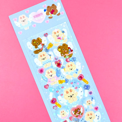Oh Zakka Angel Bears Sticker Sheet - Dandy Mail