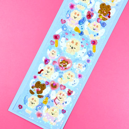 Oh Zakka Angel Bears Sticker Sheet - Dandy Mail