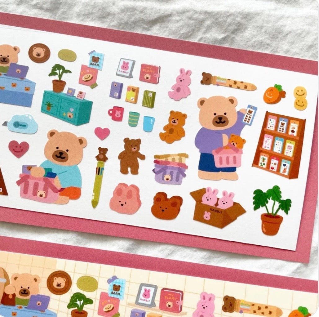 Poly Bear Stationery Store Sticker Sheet