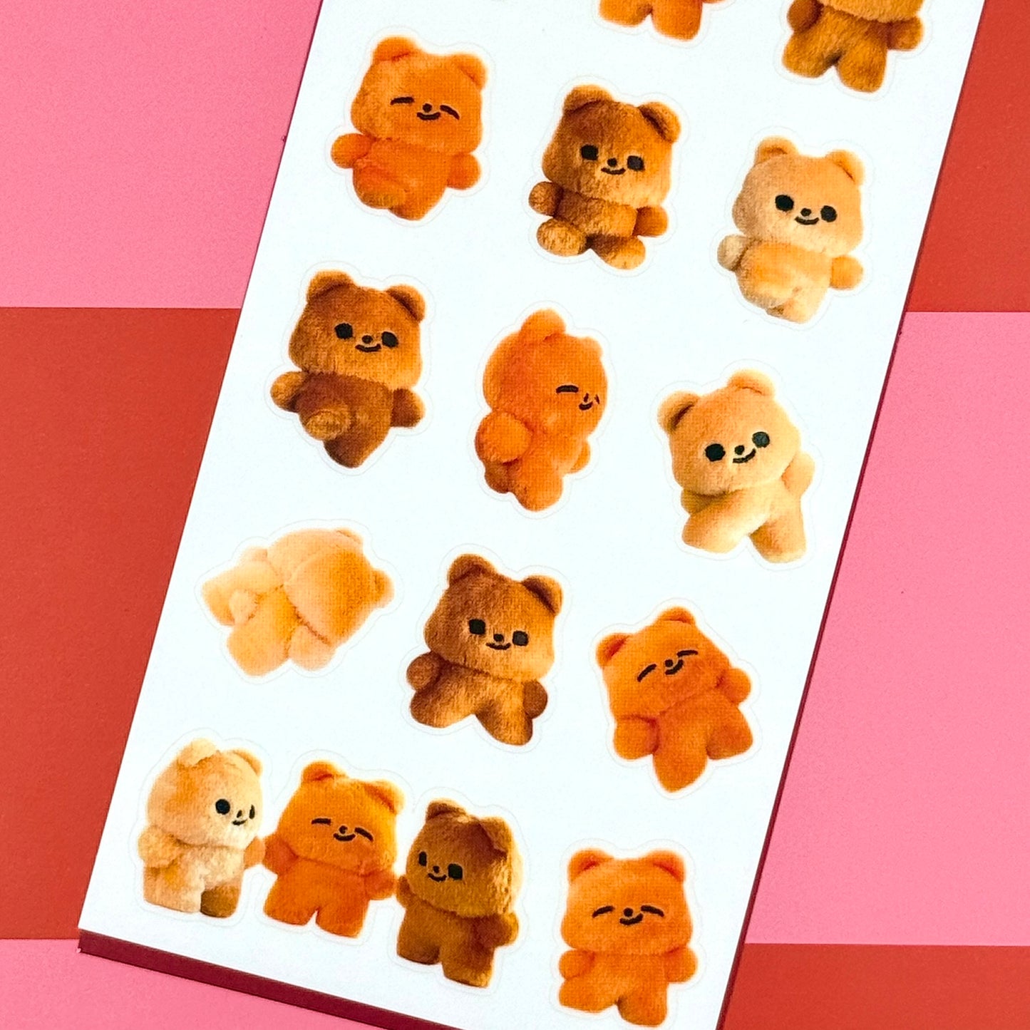 Pureureum Teddy Bears Sticker Sheet - Dandy Mail