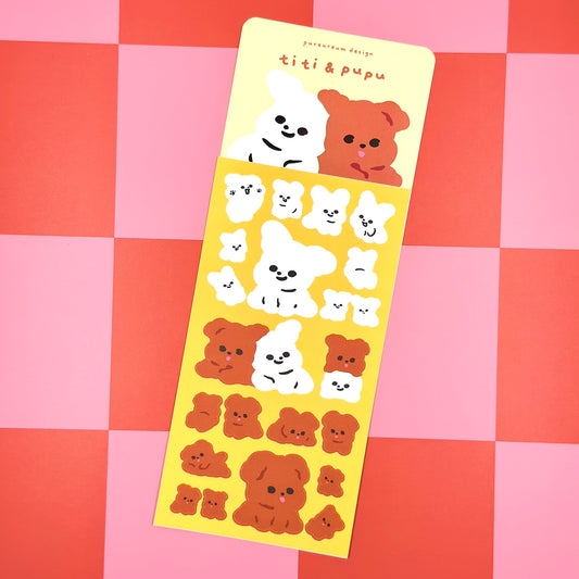 Pureureum Titi & Pupu Sticker Sheet - Dandy Mail